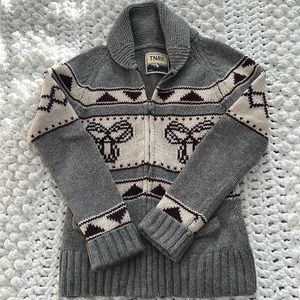 TNA Wool Zip-up Sweater Size Small
